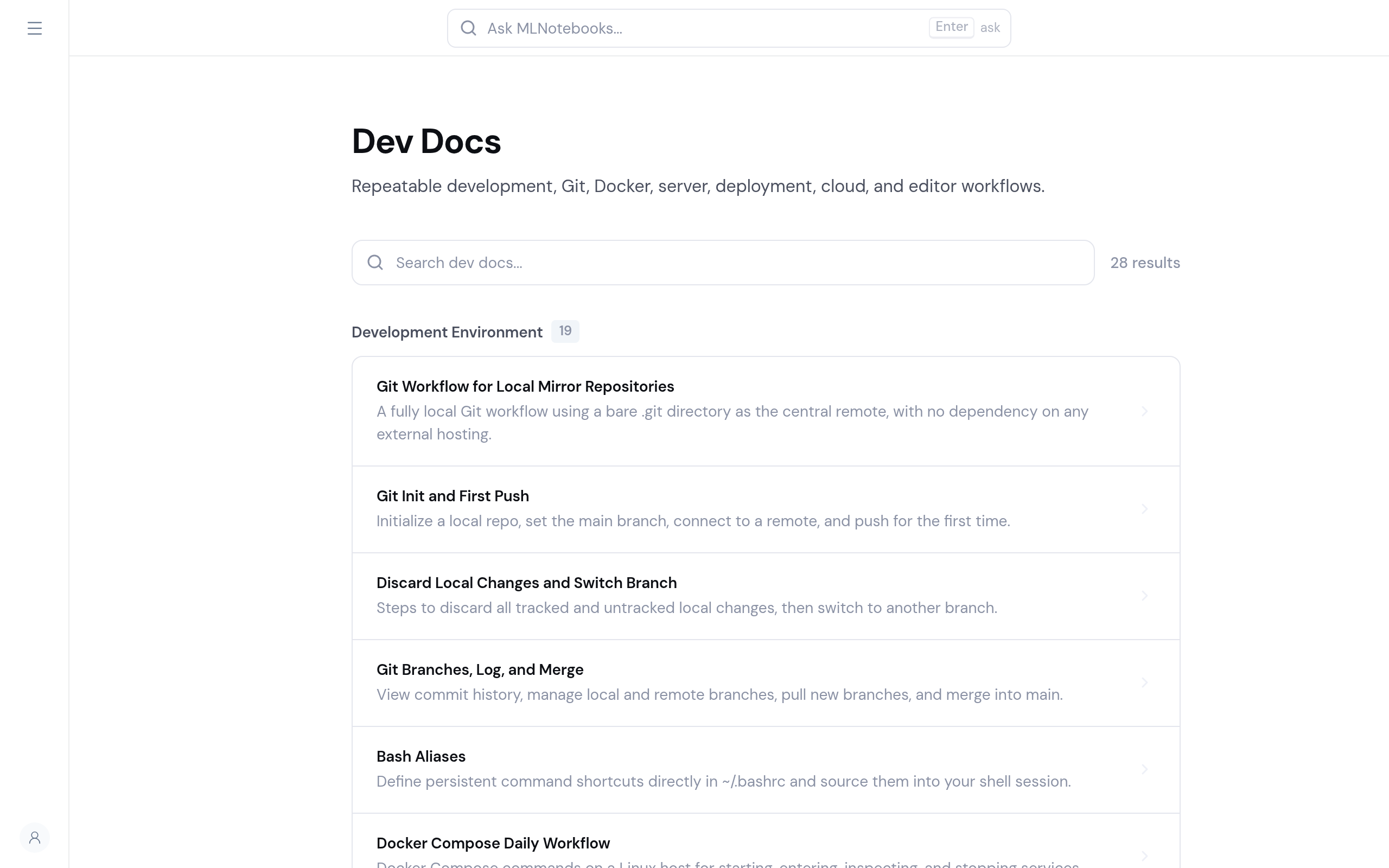 Docs module screenshot